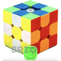Кольоровий кубик-рубік 3 на 3 без наклейок Moyu Meilong 3C Stickerless