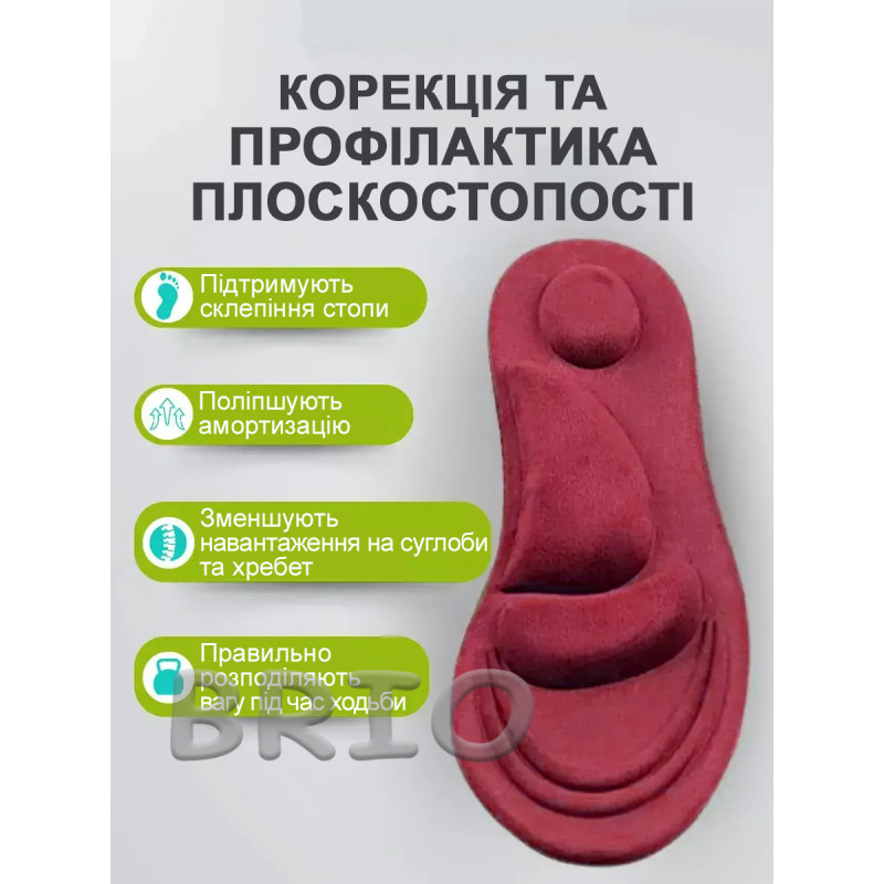 Теплі ортопедичні устілки для максимального комфорту 35-38