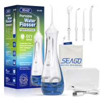 Іригатор Seago SG833 портативний, водонепроникний, білий 5 насадок