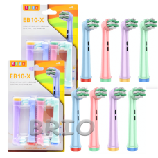 Набір із 8 дитячих насадок EB10-X для зубної щітки Oral B Braun Junior Kids