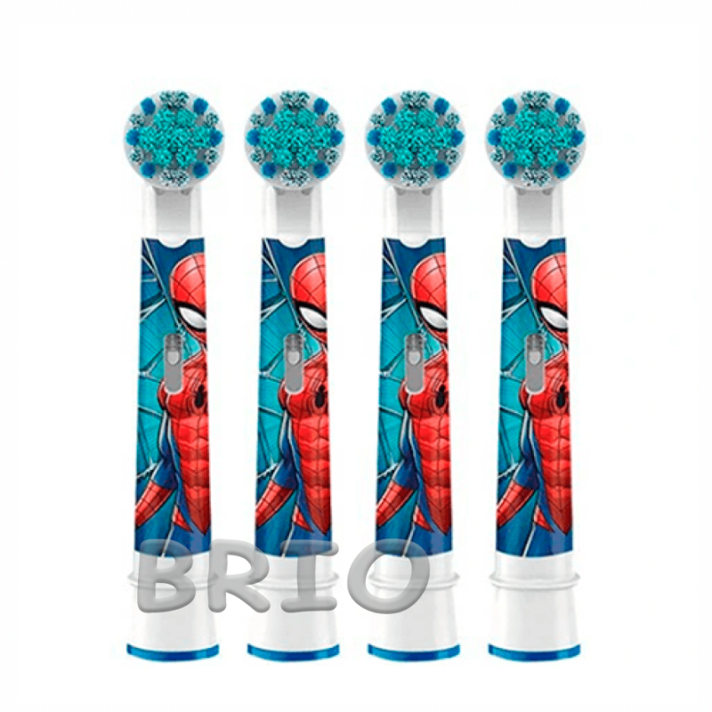 Насадки Braun Oral-B Stages Power Spider-Man EB10 4 шт набір змінних для дітей м'яка щетина