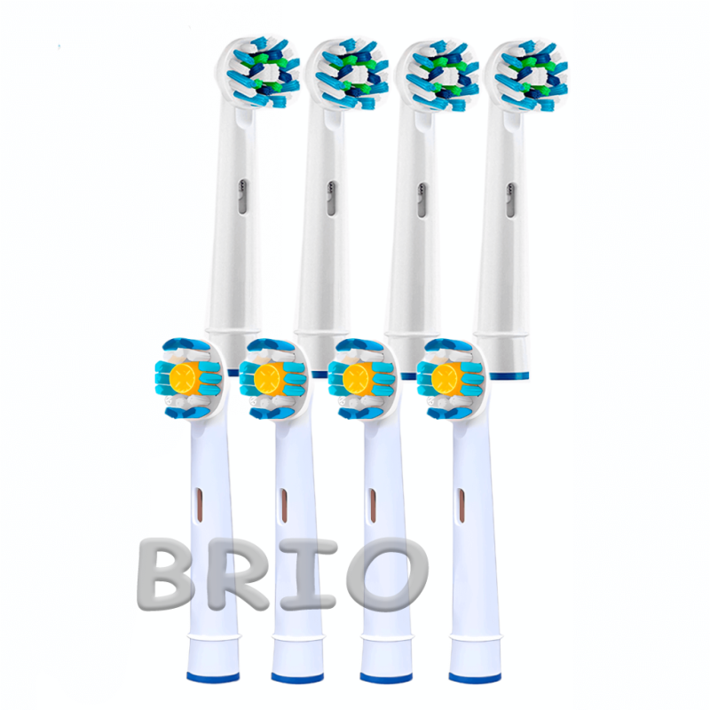 Змінні насадки EB50 Cross Action і EB18 3D White для електрощітки Oral-B