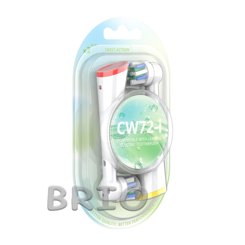 Змінні насадки CW72-i Cross Action для Oral-B iO (білі, 2 шт)