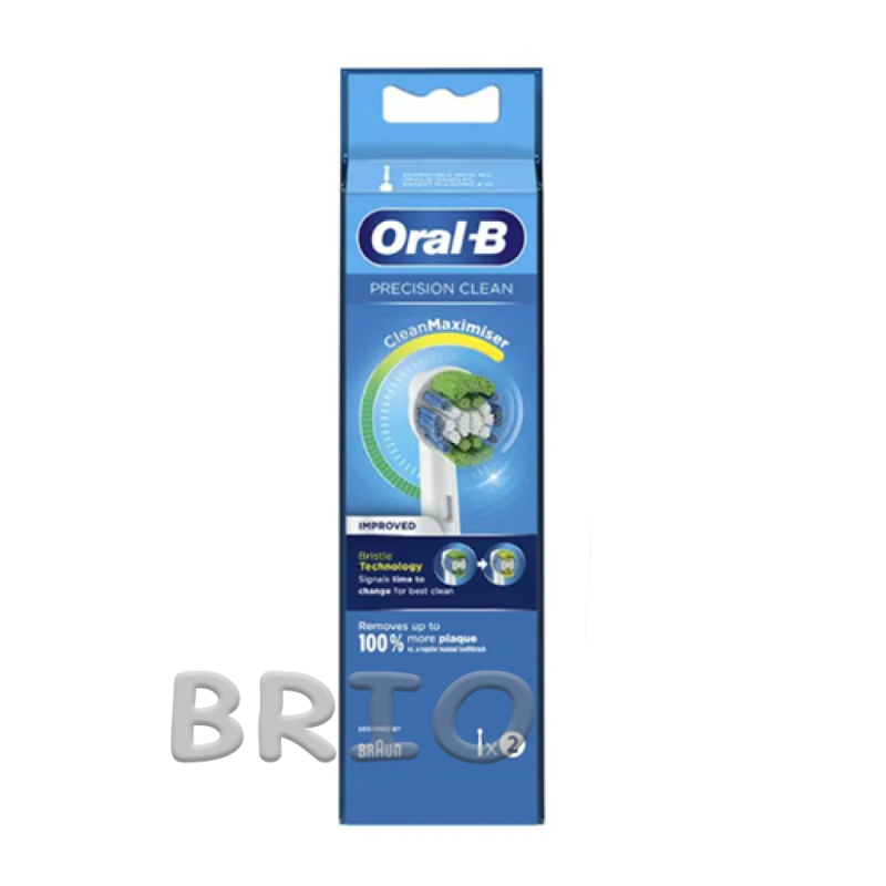 Оригінальні насадки Oral-B Precision Clean 2 шт для зубної щітки Braun Oral-B