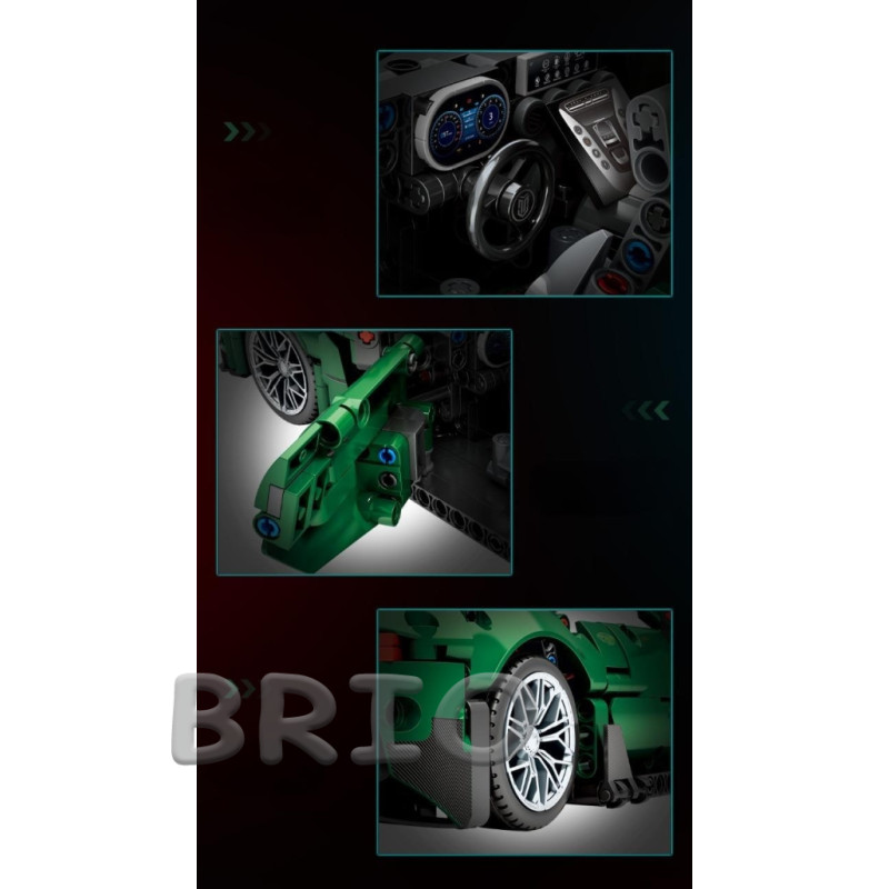 Автомобільний конструктор Mercedes Benz Moyu Technic Green на 1460 деталей
