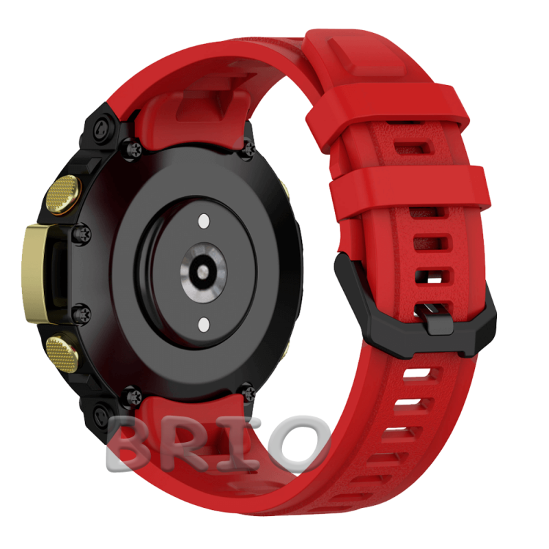 Ремінець для смарт-годинника Amazfit T-Rex 2 силіконовий з викруткою червоний	
