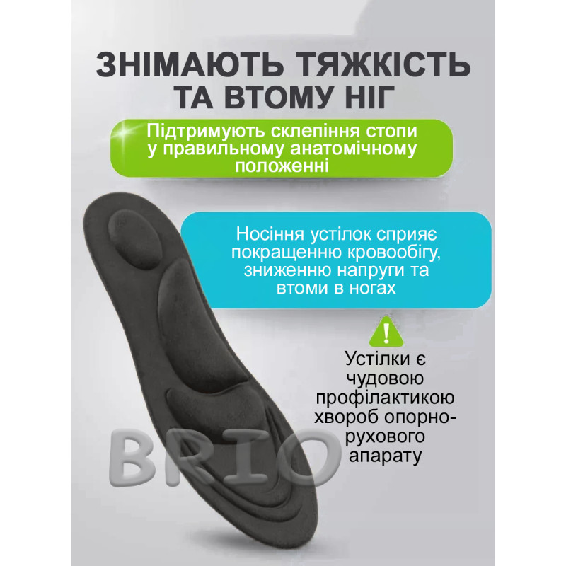 Теплі ортопедичні устілки для максимального комфорту 39-42