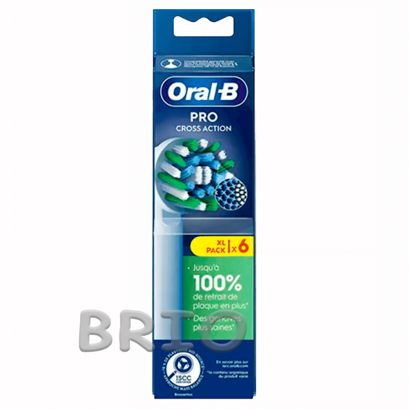 Насадки змінні Cross Action Pro на зубну щітку Oral-B Braun набір (6 шт.)