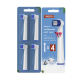 Набір насадок для електрощіток Oral B Braun precision clean EB20 4 шт змінних середньої жорсткості