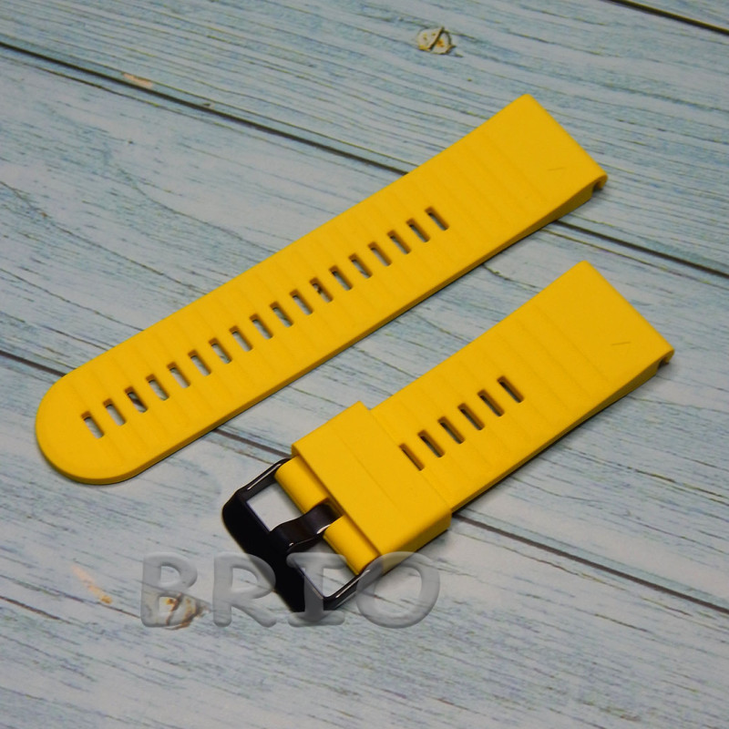 Силіконовий ремінець Quick Fit 26mm для Garmin Жовтий