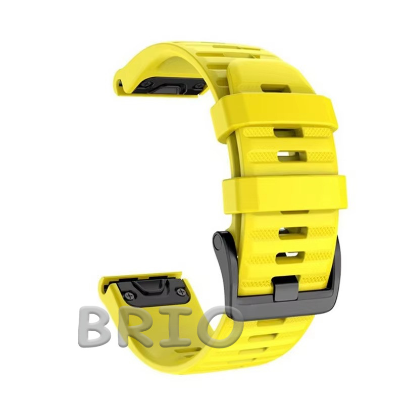 Силіконовий ремінець Quick Fit 22mm для Garmin Жовтий