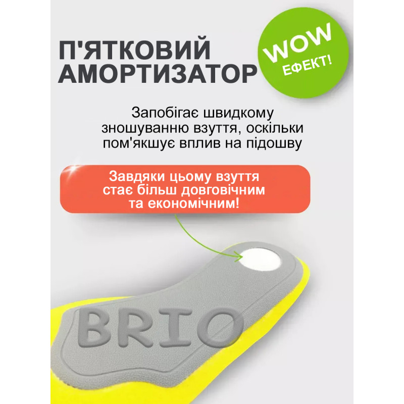 Каркасні ортопедичні устілки від плоскостопості та втоми універсальні 35-40