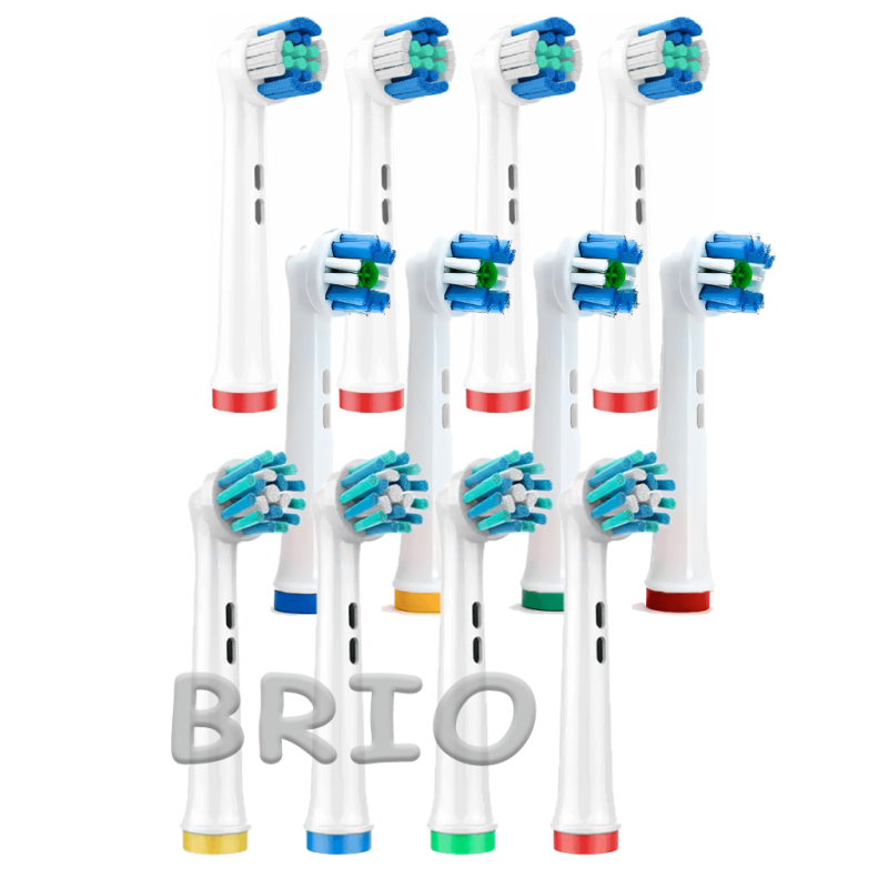 Комплект насадок EB50-X Cross Action, EB18-X 3D White і EB20-X Precision Clean для електрощітки Oral-B
