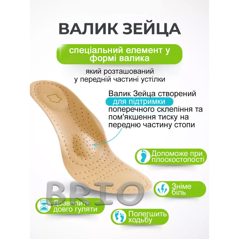 Ортопедичні каркасні устілки від плоскостопості та вальгусу — підтримка стопи 43-44