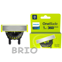 Лезо Philips OneBlade 360 QP420/50 плаваюче, 1 шт змінний картридж для тримера
