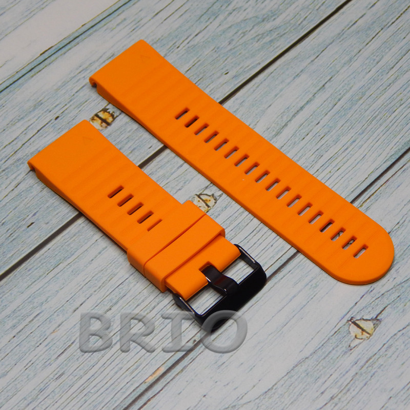 Силіконовий ремінець Quick Fit 26mm для Garmin Помаранчевий