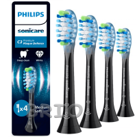 Насадки Philips C3 Sonicare Premium Чорні 4 шт