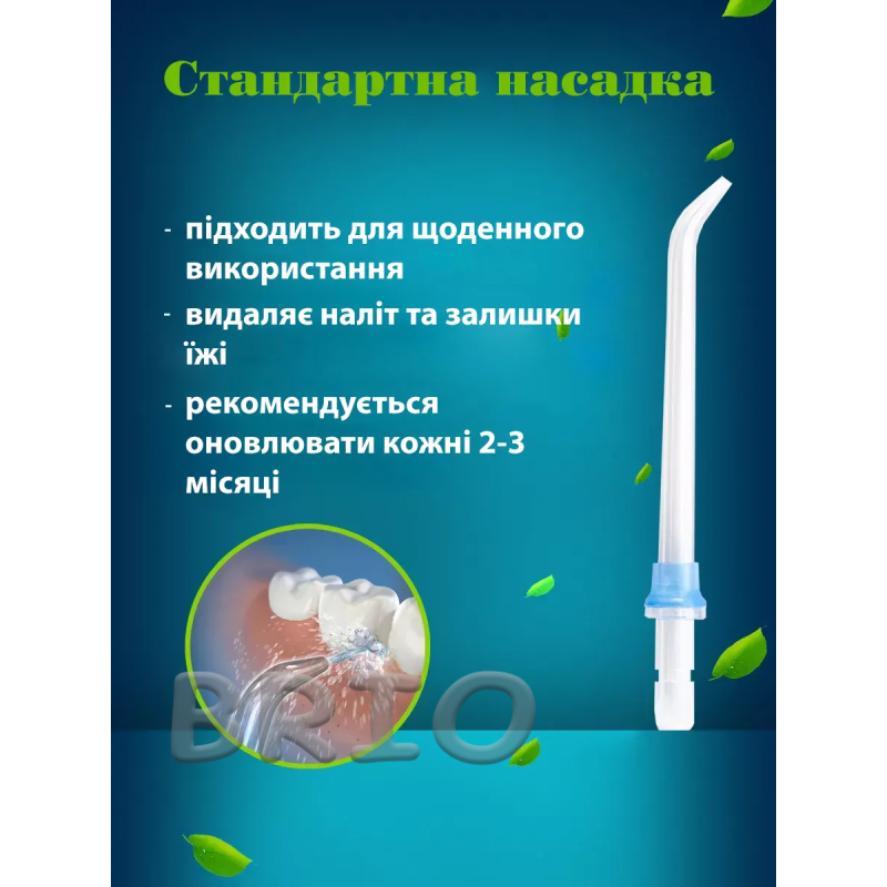 Змінні насадки H2OFloss Tip (5 видів) — повний комплект для гігієни рота