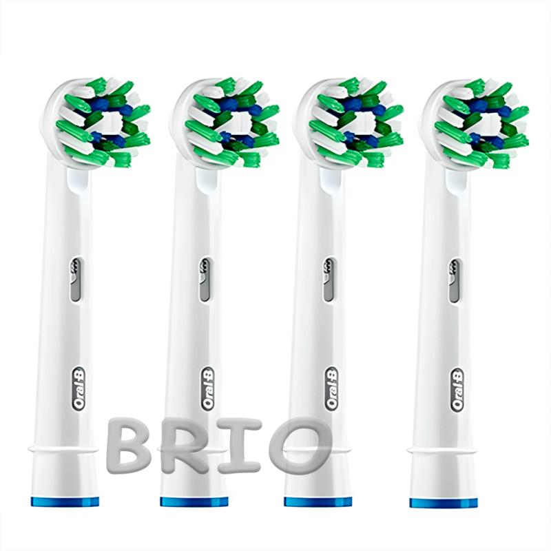 Насадки Oral-B Cross Action EB50 змінні набір 8 штук на електрощітку