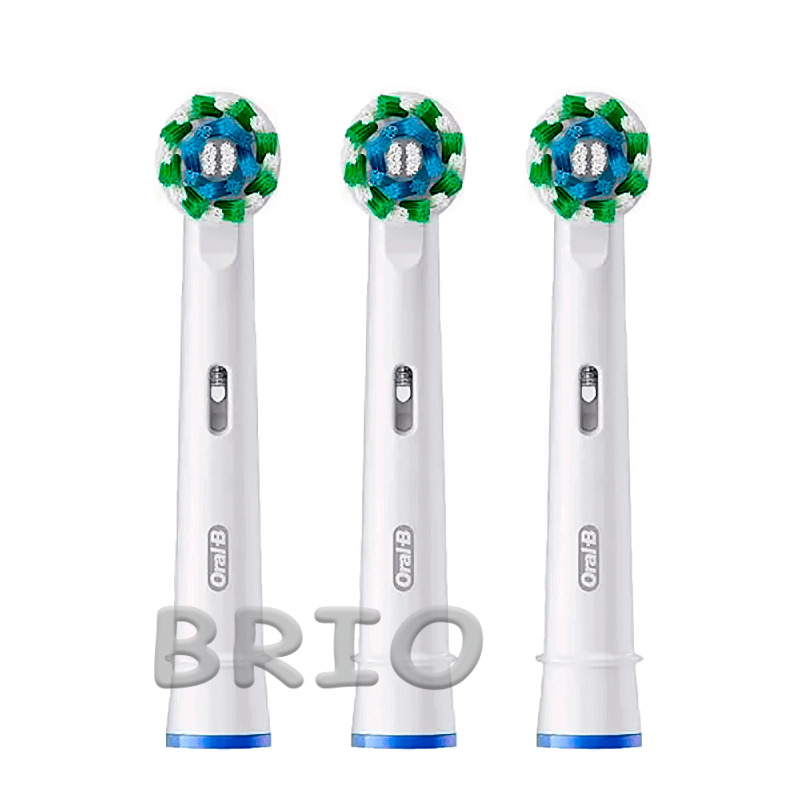 Змінні насадки на зубну щітку Oral-B Cross Action EB50RB набір 3 штуки