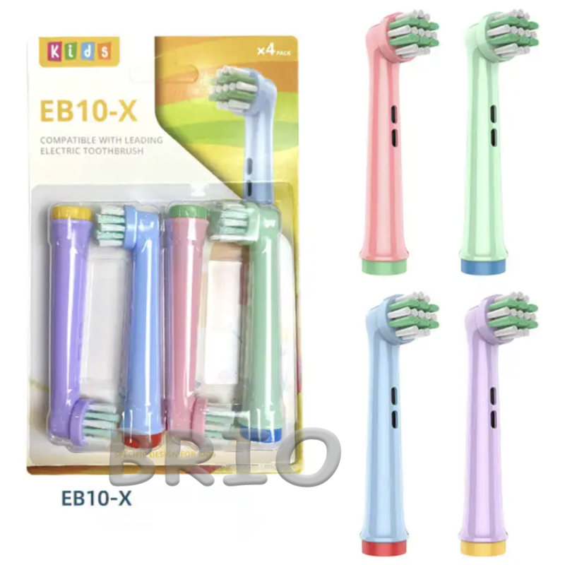 Дитячі м'які насадки EB10-X для електричної зубної щітки Braun Oral-B
