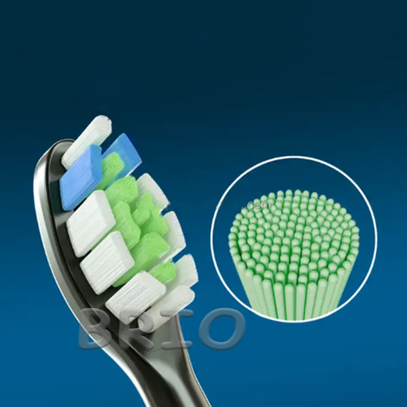 Насадки на зубні щітки електричні Philips Sonicare W2 Optimal White HX6064/10 чорні