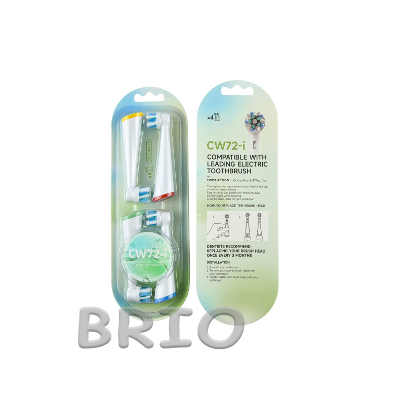 Змінні насадки CW72-i Cross Action для зубної щітки Oral-B iO (середня жорсткість)