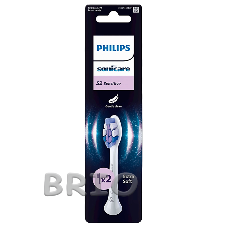 Насадки Philips Sonicare Sensitive S2 HX6052 м'які щетинки для чутливих зубів та ясен