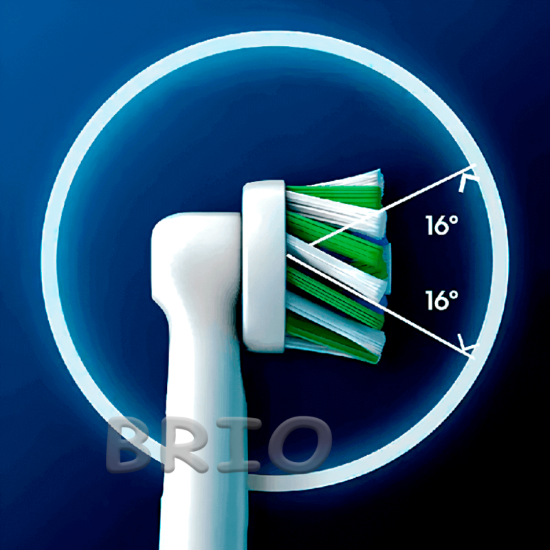 Насадки Oral-B Cross Action EB50 змінні набір 8 штук на електрощітку