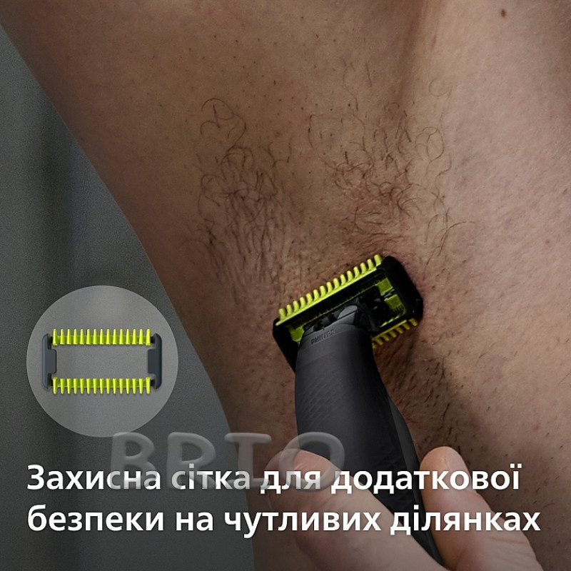 Змінні леза Philips OneBlade QP620/50 для обличчя та тіла 2 шт - Body Kit з насадкою SkinProtect