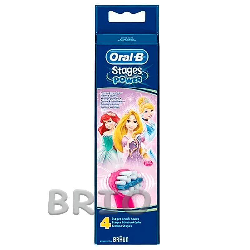 Дитячі насадки Oral-B Принцеси (Princesses) для зубних щіток Braun Stages Power