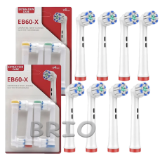 Комплект з 8 насадок EB60-X Sensitive Clean для електрощітки Oral-В Braun