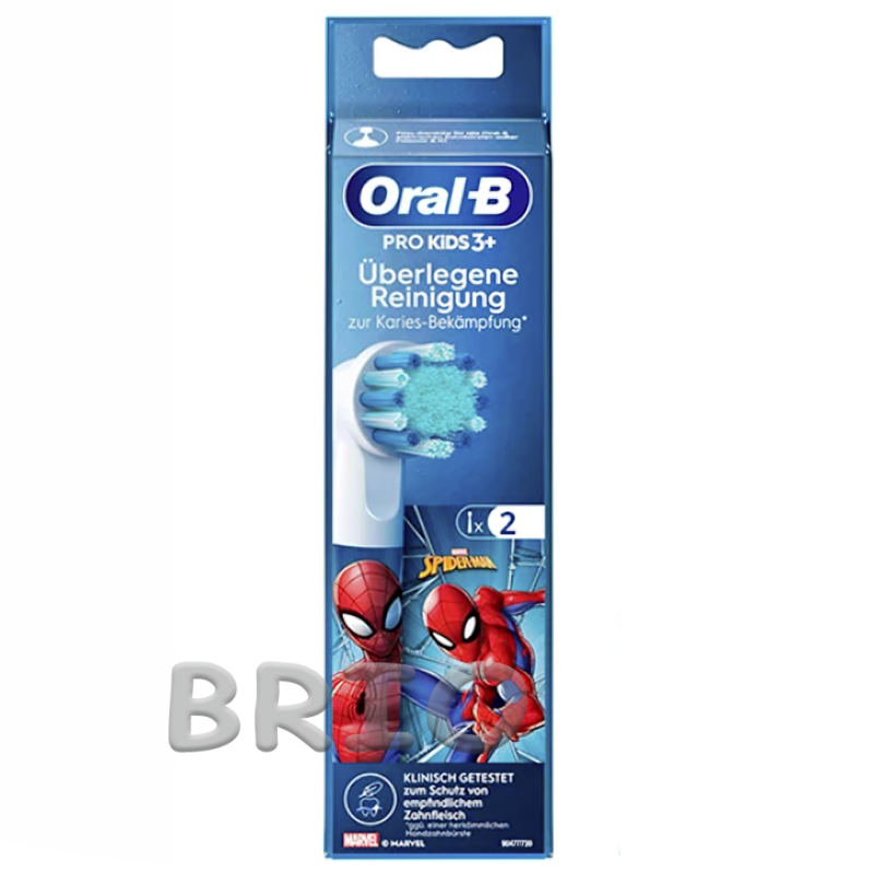 Дитячі насадки Oral-B Spiderman на зубну щітку Kids Pro для хлопчика