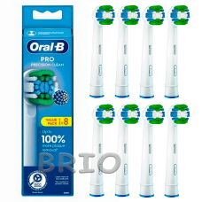 Насадки для Oral b EB20 Precision Clean CleanMaximiser змінні на електрощітку Braun 8 шт