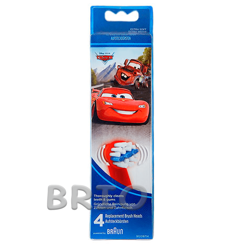 Насадки Oral-B Тачки Stages Power EB10 із героями Disney Cars для дітей