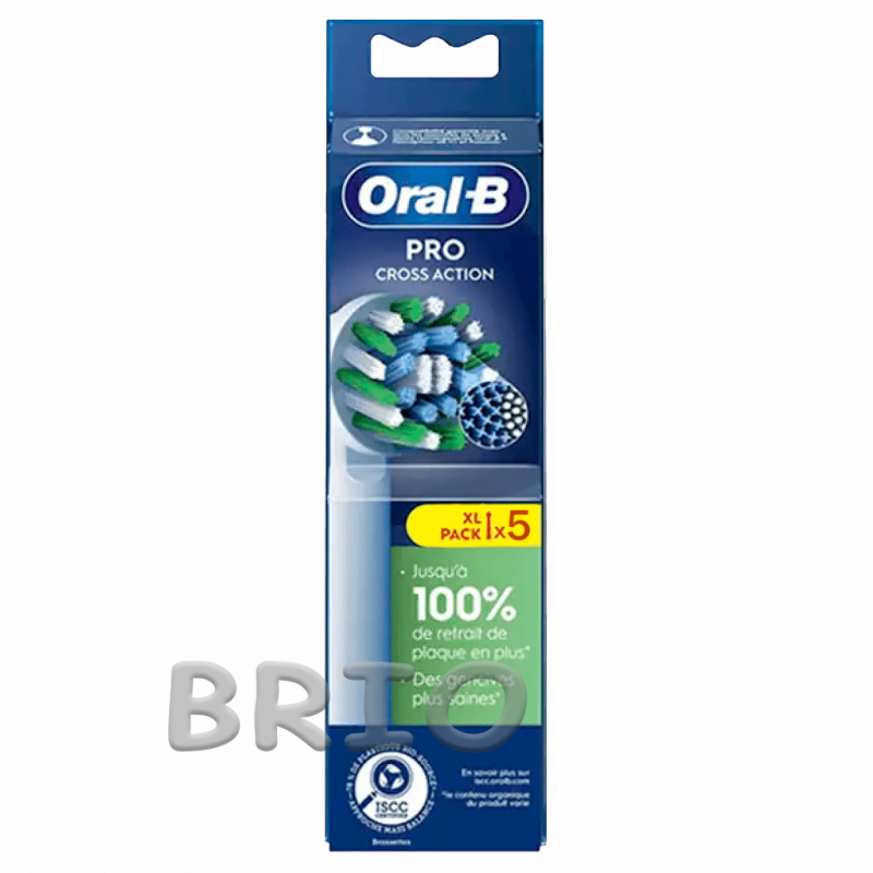 Насадки на зубні щітки Oral-B Cross Action Pro EB50RX білі 5 штук