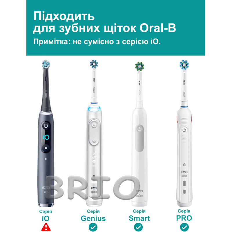 Монопучкова міжзубна насадка, сумісна з Oral-B, м'які щетинки, 2 шт