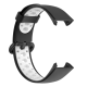 Силіконовий спортивний ремінець для Mi та Redmi Watch 2 Lite (перфорований) чорний-білий