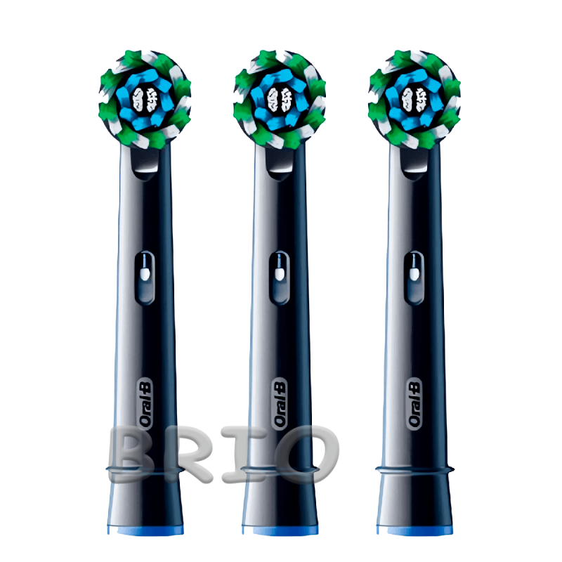 Змінні насадки Oral-B Cross Action Black Pro чорні 3 штуки