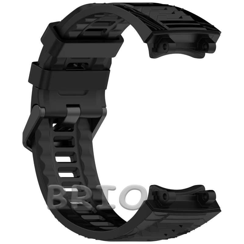 Силіконовий ремінець для смарт-годинника Amazfit T-Rex 3 чорний