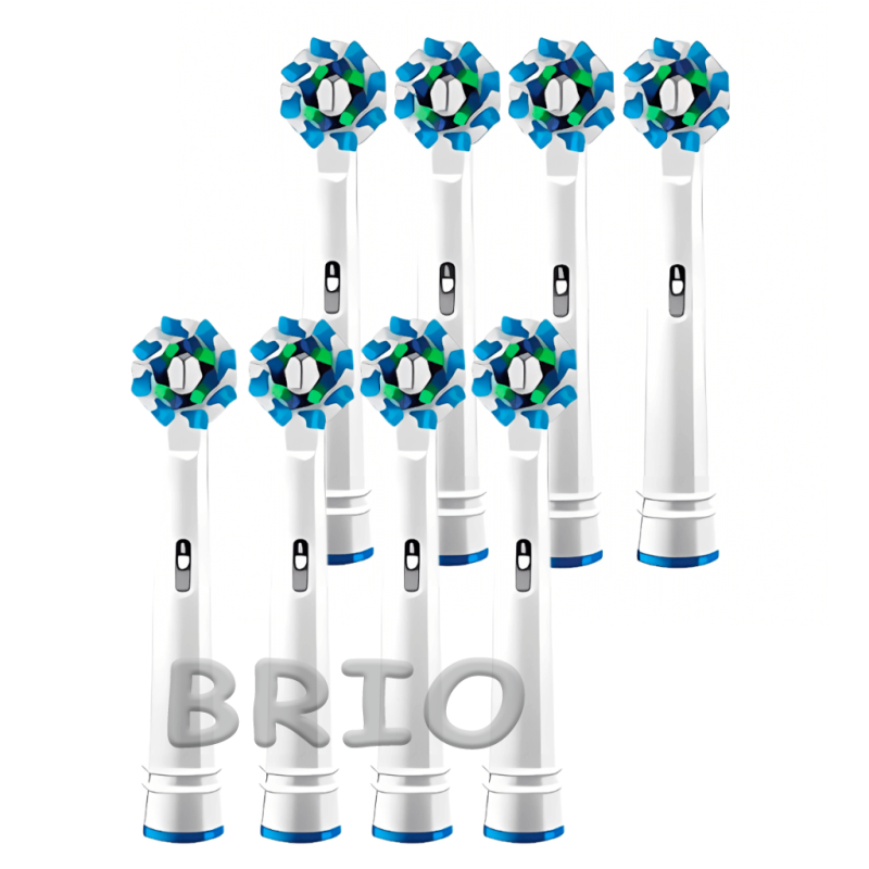 Насадки комплект із 8 змінних EB50 для зубних щіток Oral B Cross Action