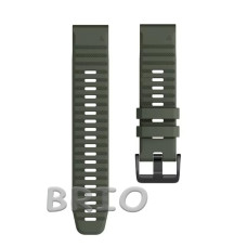 Силіконовий ремінець Quick Fit 20mm для Garmin Темно-зелений