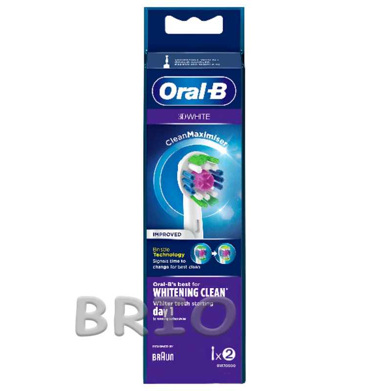 Насадки на зубну електричну щітку Oral-B 3D White Clean EB18PRB 2 штуки