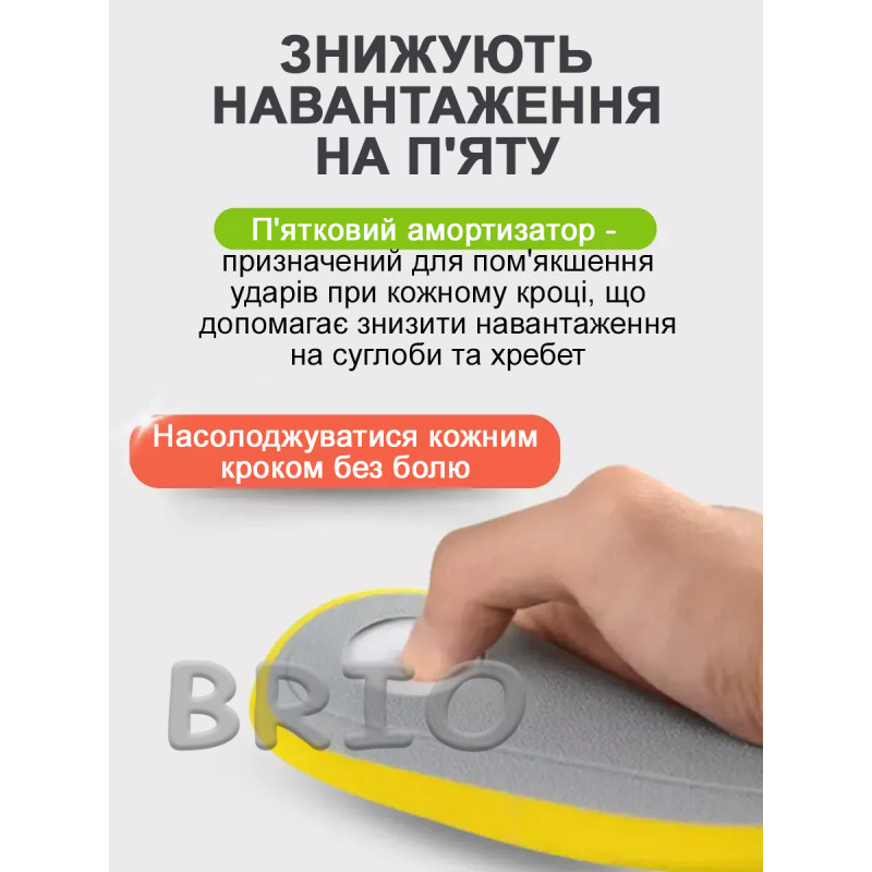 Каркасні ортопедичні устілки від плоскостопості та втоми універсальні 40-46