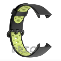 Спортивний перфорований ремінець для смарт-годинника Mi Watch Lite та Redmi Watch чорний-зелений