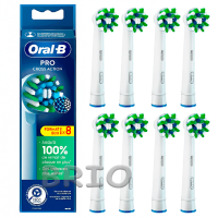 Насадки Oral-B Cross Action EB50 сменные набор 8 штук на электрощетку