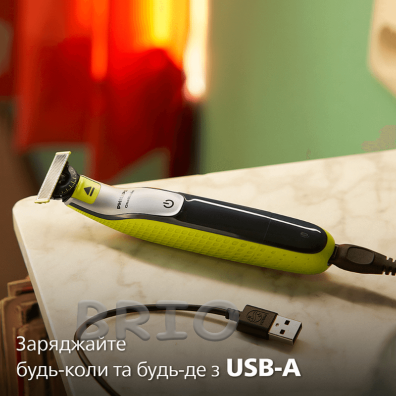 Комплект триммер Philips OneBlade 360 QP2734/23 з 2 лезами та додатковими насадками QP624/50 для гоління