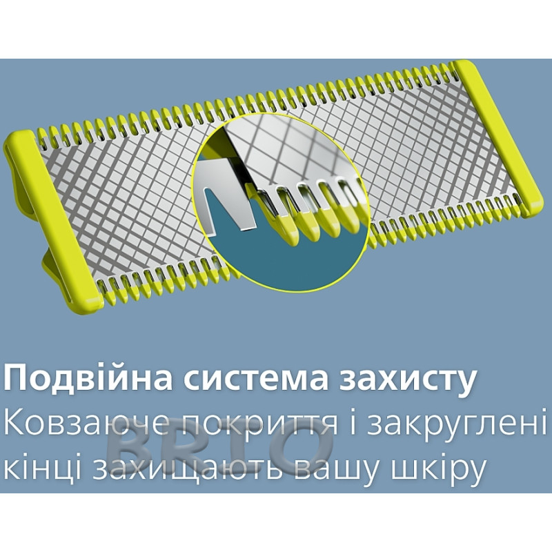 Змінні леза Philips OneBlade QP620/50 для обличчя та тіла 2 шт - Body Kit з насадкою SkinProtect