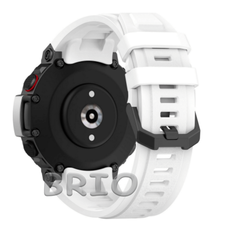 Ремінець для смарт-годинника Amazfit T-Rex 2 силіконовий з викруткою білий