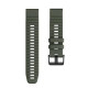 Силіконовий ремінець Quick Fit 22mm для Garmin Темно-зелений